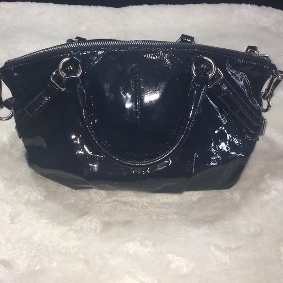 COACH MADISON SOPHIA PATENT LEATHER HANDBAG - Picture 2 of 4